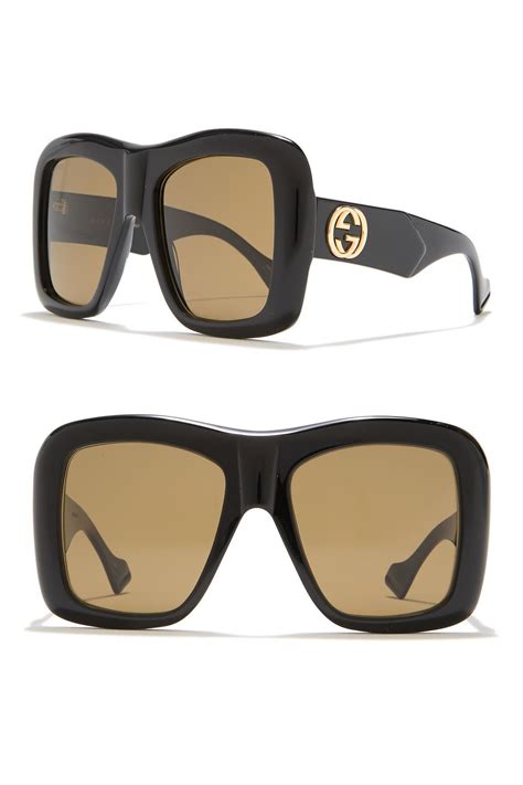 gucci studded square sunglasses|gucci unisex fashion 54mm sunglasses.